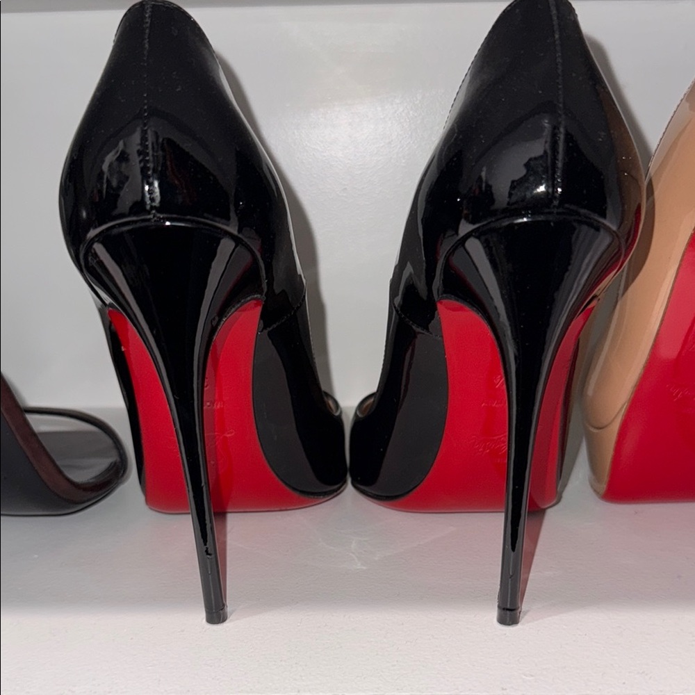 Aris Black and Red High Heel Pumps